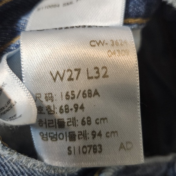 Levi's Ribcage Wide Leg Premium  Bell Flare High Rise Jeans Size 27 X 32 - Picture 12 of 12